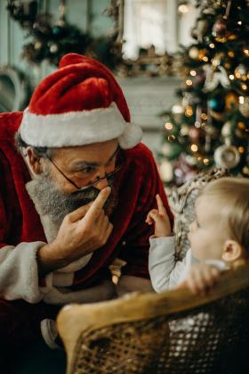 Grand-père en Père Noël